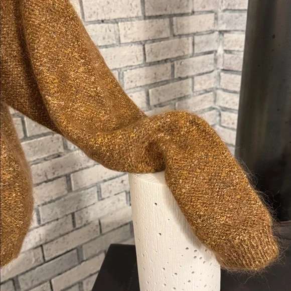 Evan Picone Brown Cowl Neck Sweater - Picture 3 of 9